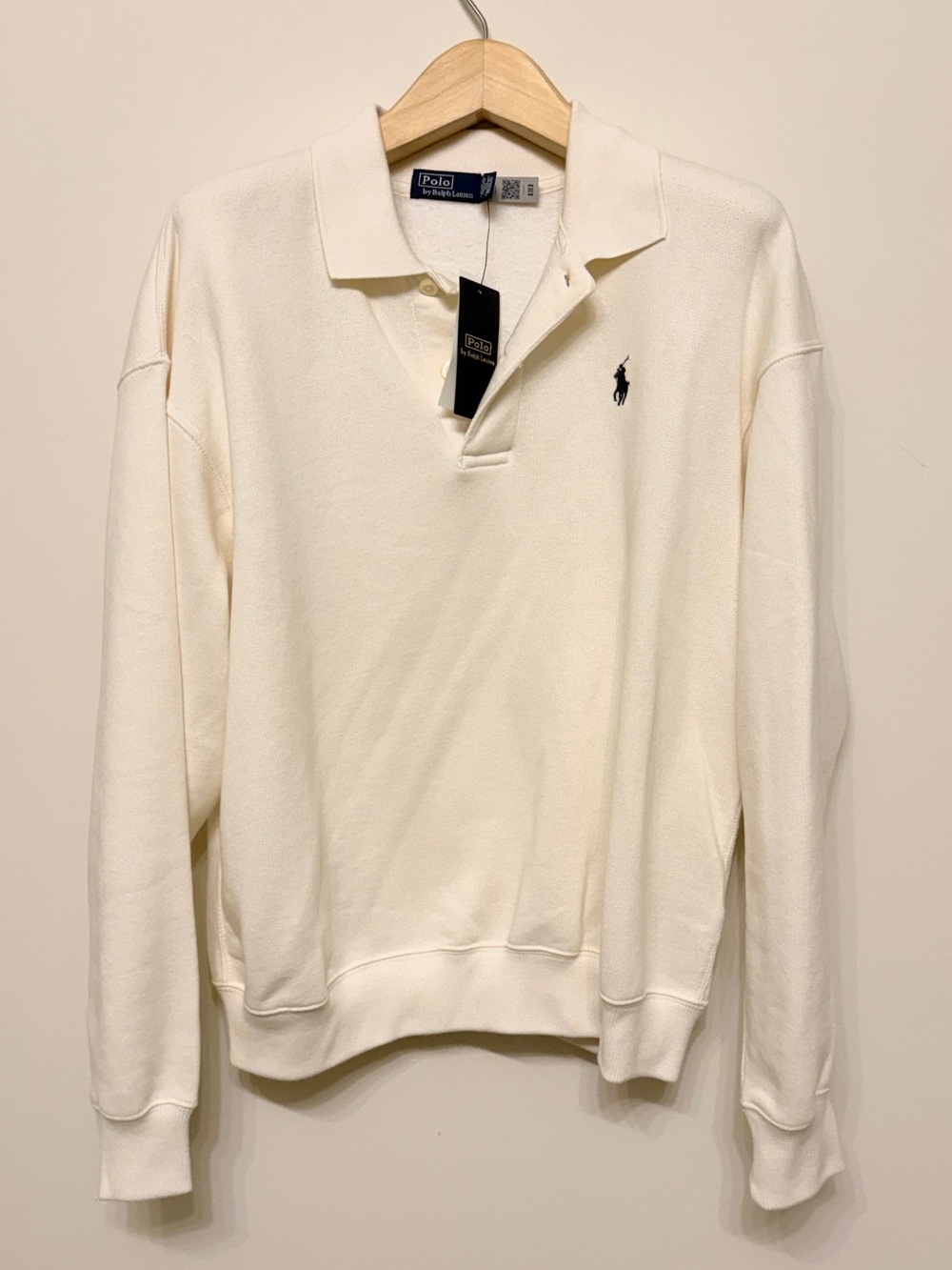 Polo Ralph Lauren white polo sweatshirt sz s small new